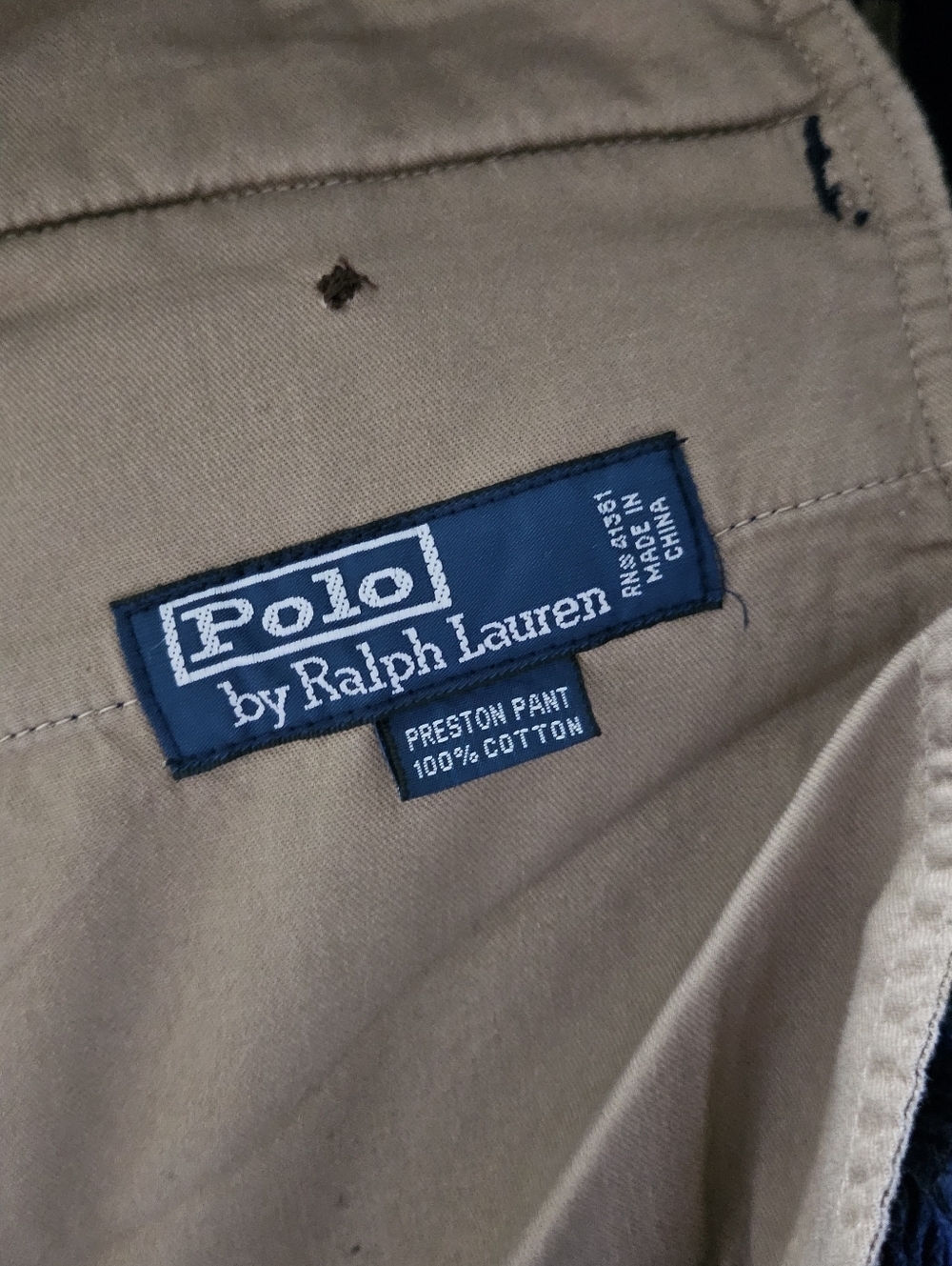 Polo Ralph Lauren Corduroy Pants Mens 33x32 Navy Preston Straight Casual. - Picture 10 of 13
